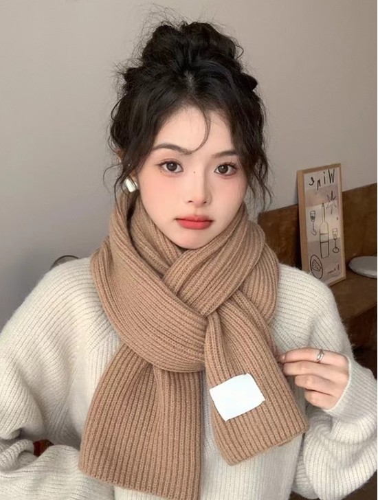 Warm Knitted Wool Soft Scarf 